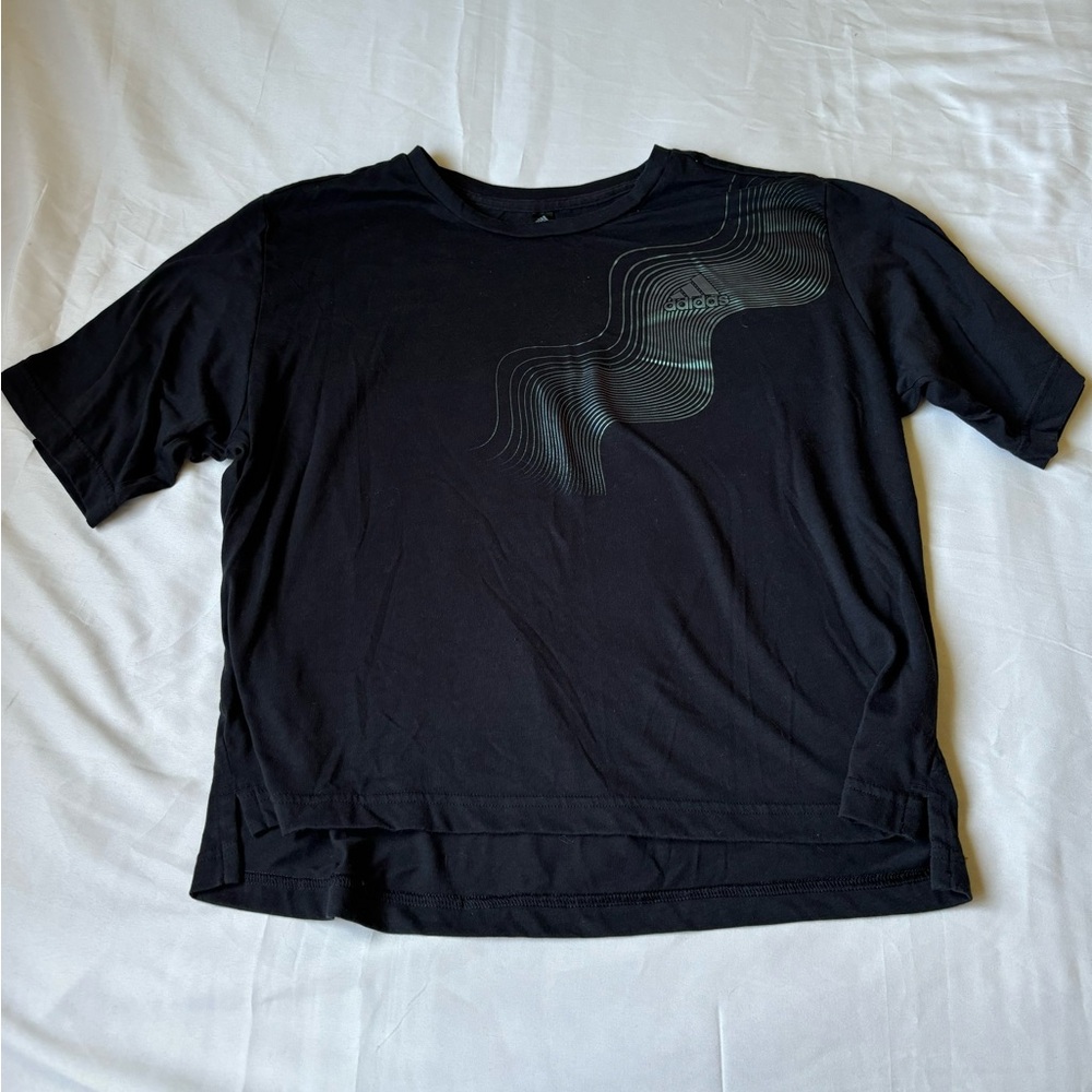 Adidas Black Graphic T-Shirt